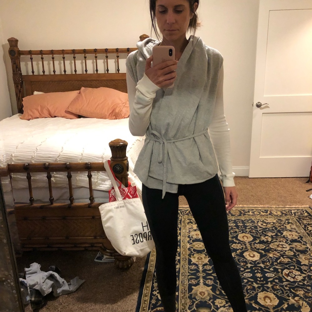 Tie sweater